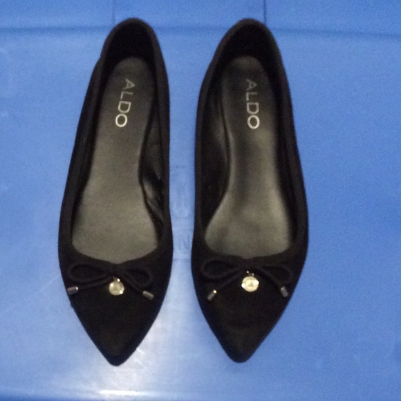 Flat Black Suede Shoes - Picture 1 of 1